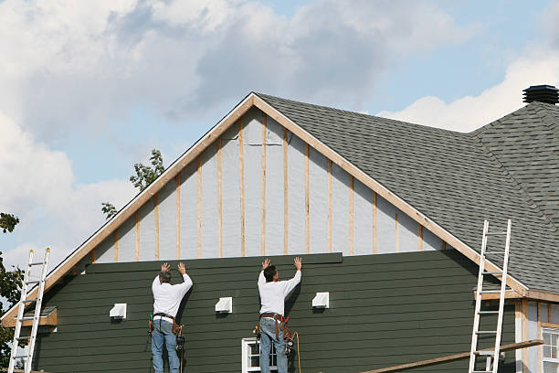 Professional Emergency Siding Repair technician working in Enola, PA